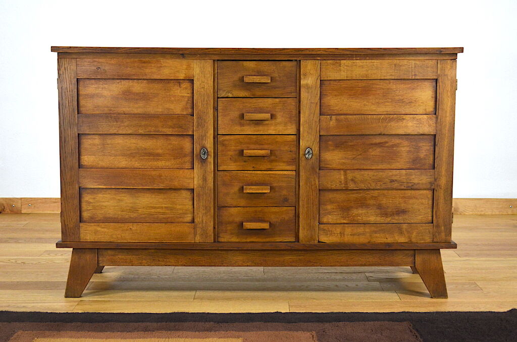 Sideboard oak René Gabriel 1950