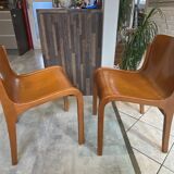 Set of 2 Mito Scandinavian style chairs by Carlo Bartoli for Tisettanta vintage
