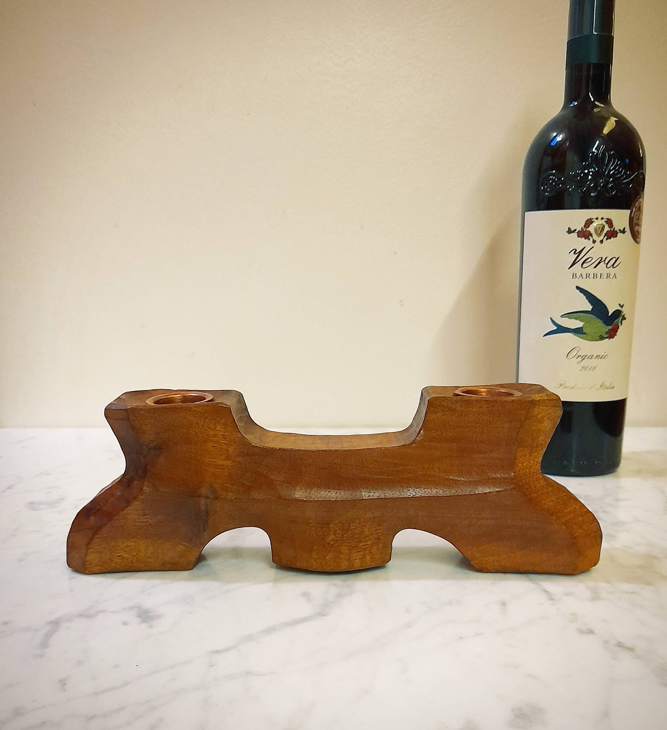 Reversible Anthroposophical Candle Holder in Lemon Tree, Dornach School