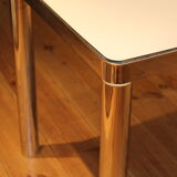 Table from the 70's formica in white and stainless steel