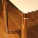 Table from the 70's formica in white and stainless steel