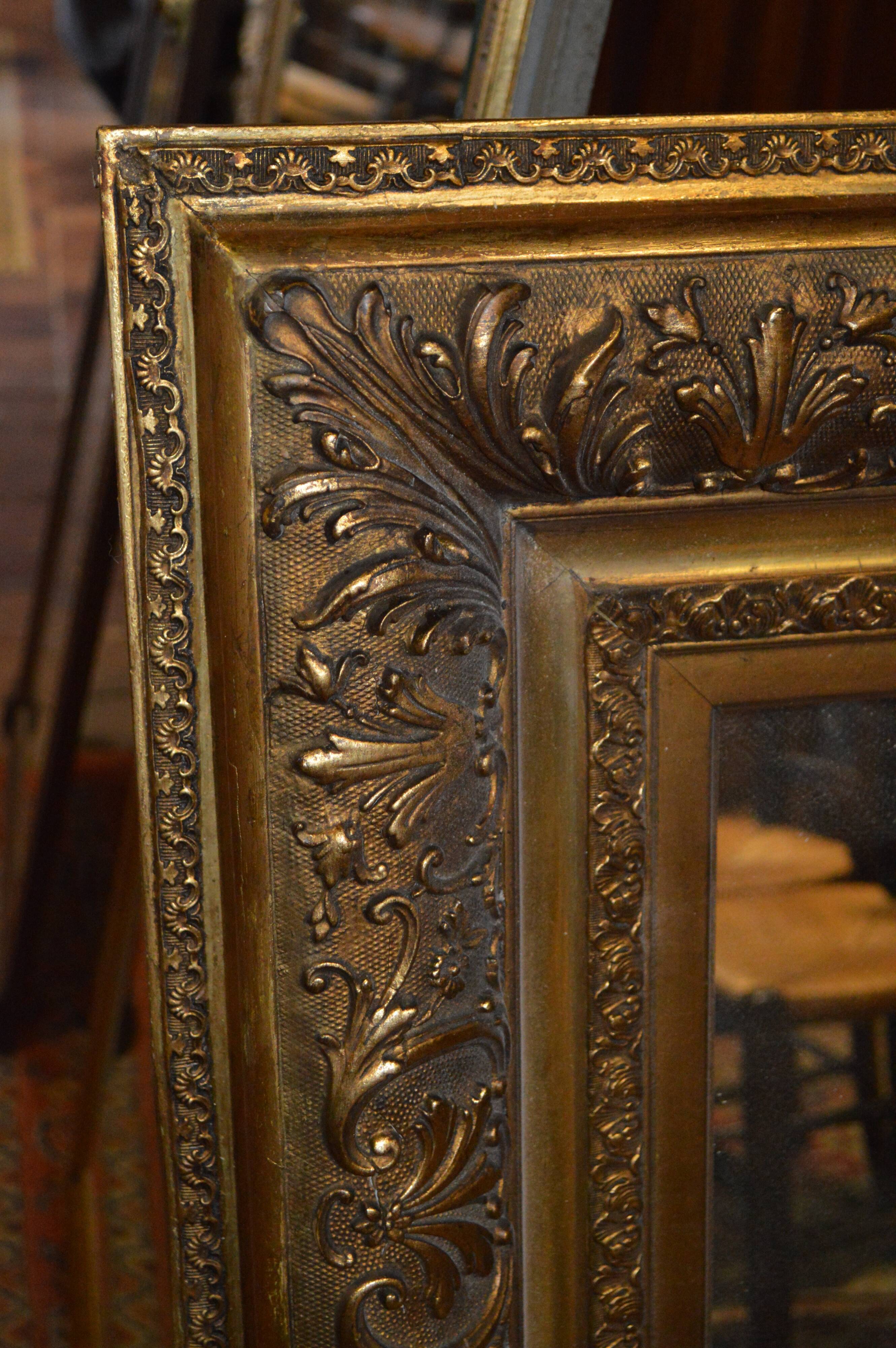 Golden mirror - 158x118cm