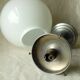Vintage ceiling light 1960s white opaline alu frame