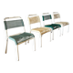 Set of 4 vintage 1960s Scoubidou children's chairs