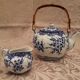 Service à thé, 8 tasses, porcelaine fine du Japon, années 40/50
