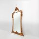 Wood-carved 20th century Louis XV style console mirror, France ca. 1970
