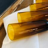 Flutes à champagne ambrées