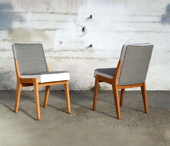 Set of 6 chairs "chicken foot"