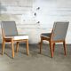 Lot de 6 chaises "pied de poule"
