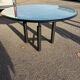 Glass dining table, 1980