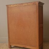 Armoire en chêne vintage pour poupée jouet ancien pieds compas années 50