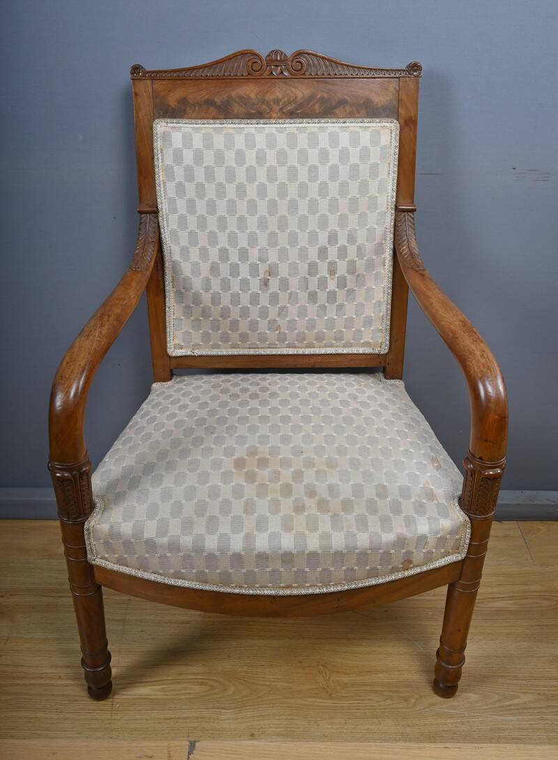Paire de fauteuils, époque Empire – début XIXe