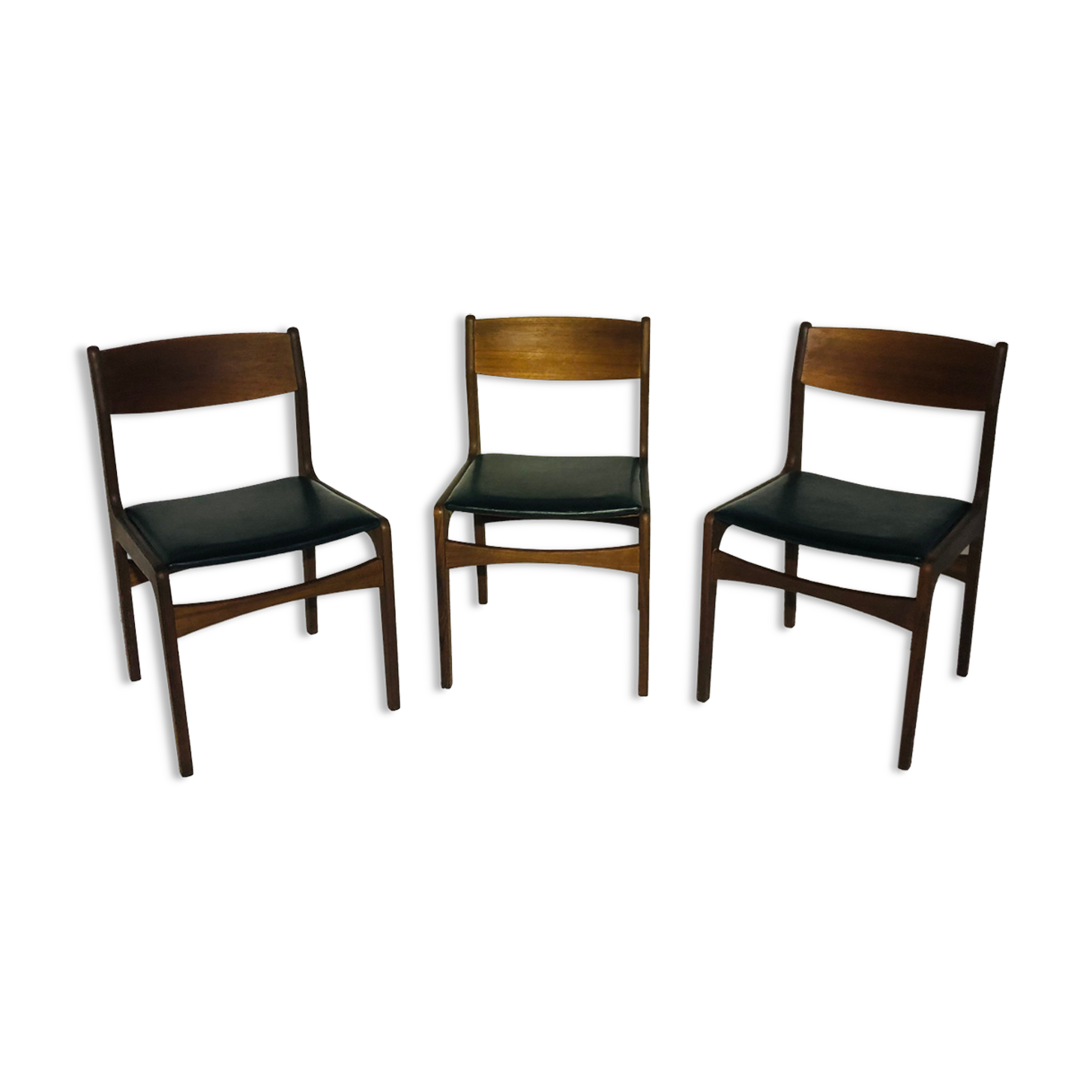 Suite of 3 vintage Scandinavian chairs