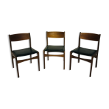 Suite of 3 vintage Scandinavian chairs