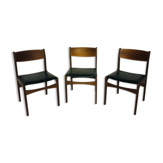 Suite of 3 vintage Scandinavian chairs