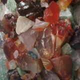 Table lamp gilded wood and stones