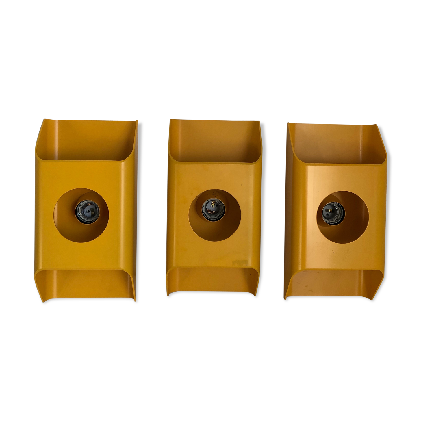 Trio German wall lamps Kaiser Leuchten vintage 1970 - 31 x 18cm