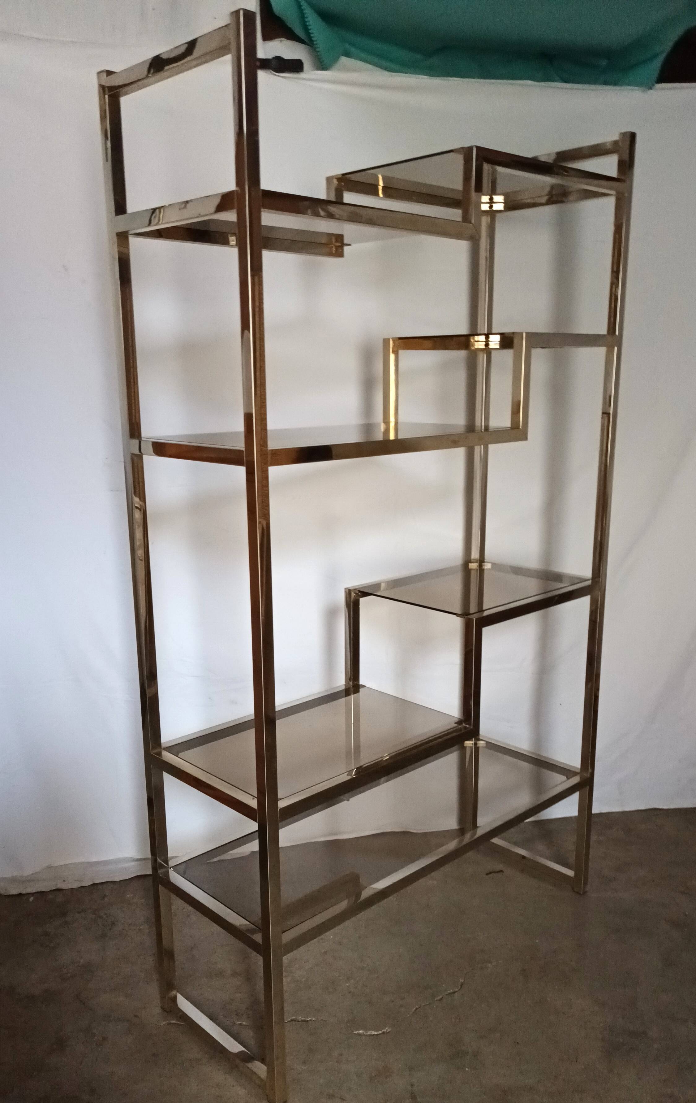 1970s shelf attributed to Willy Rizzo.