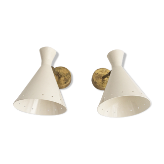 Pair of Italian design sconces 1950s