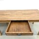 XXL table with 6 legs made of solid pine and rubberwood.