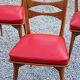 Set of 6 vintage Scandinavian style chairs from the 50s