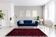 Modern Moroccan carpet dark red