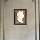 Profile of a young man in the style of antique marble.