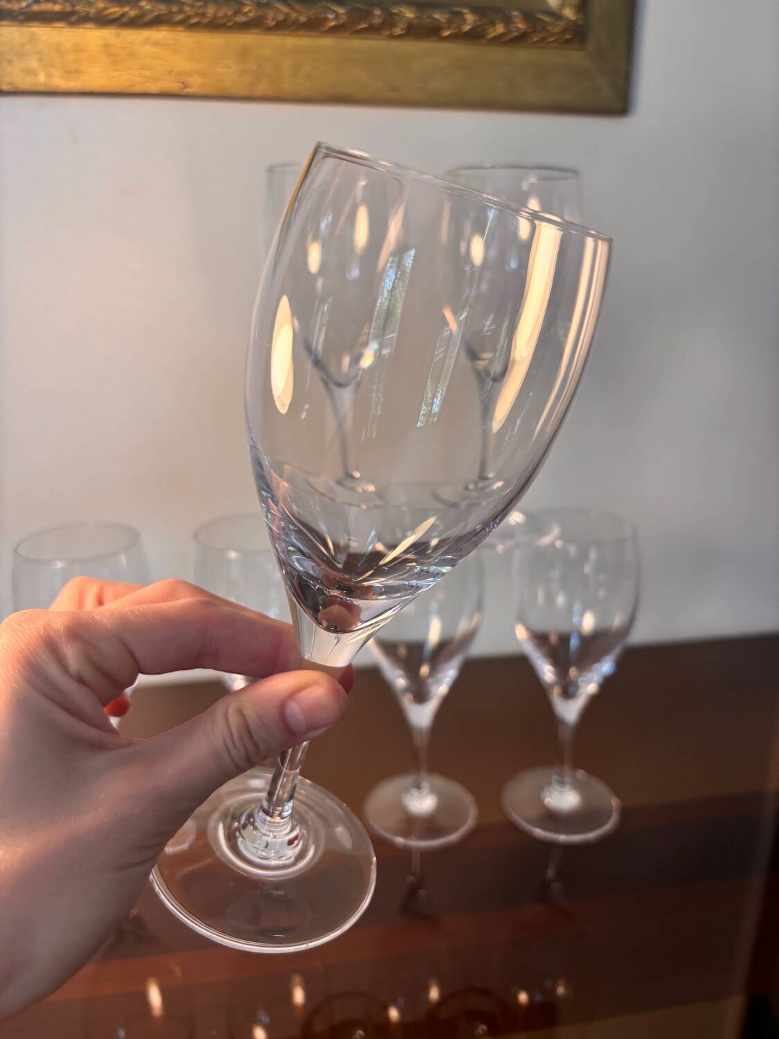 7 p. Bayel champagne glasses/wine glasses