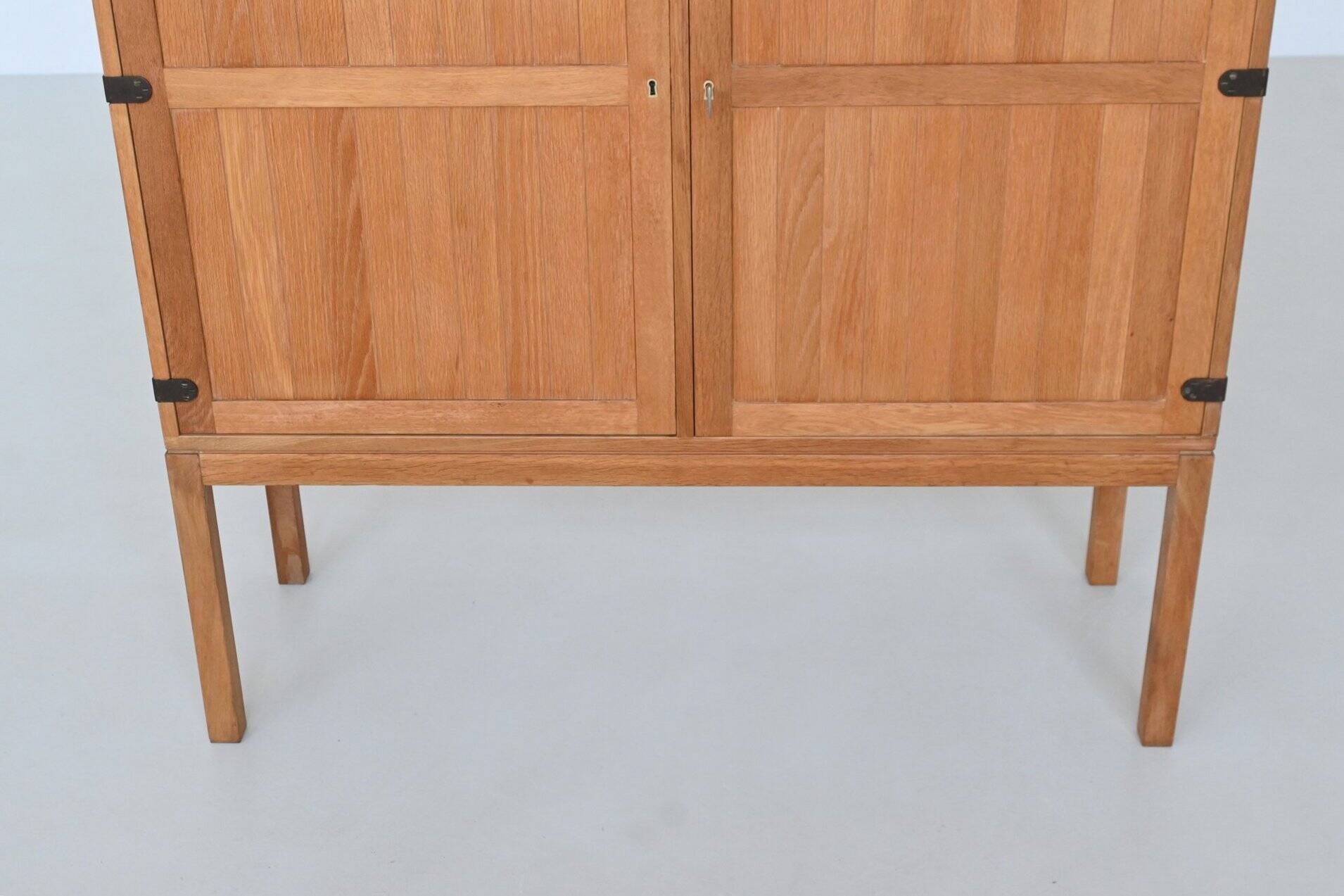 Kurt Ostervig high cabinet in oak A/S Randers Denmark 1960