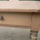 Table de ferme cuisine décapé 131cm
