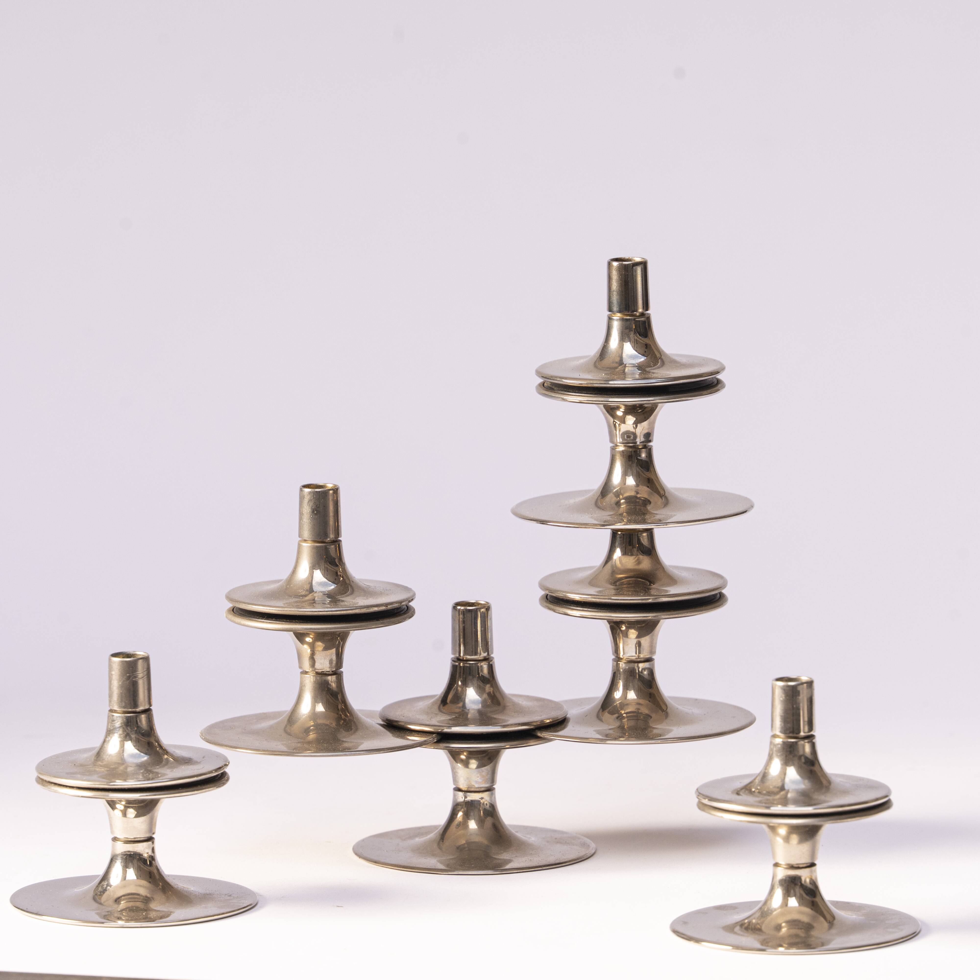 Six bougeoirs StoFF Nagel 1970