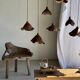 Small suspension in organic teak hat D30 H20