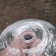 14cl wine glass, Nancy Houillon crystal, lined with amethyst art deco