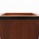 Pair large Art Deco geometric square oak planters, France 1930s