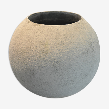 Cement ball planter from the 1960s
