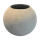 Cement ball planter from the 1960s