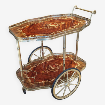 Inlaid rolling trolley