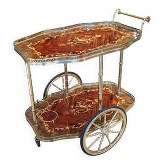 Inlaid rolling trolley