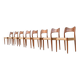Arne Hovmand Olsen set of eight dining chairs in oak Mogens Kold Denmark 19
