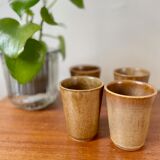 Set of 4 digoin sandstone glasses
