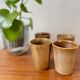 Lot de 4 verres en grès Digoin