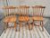 Set 3 chaises bistrot western esprit " Windsor"