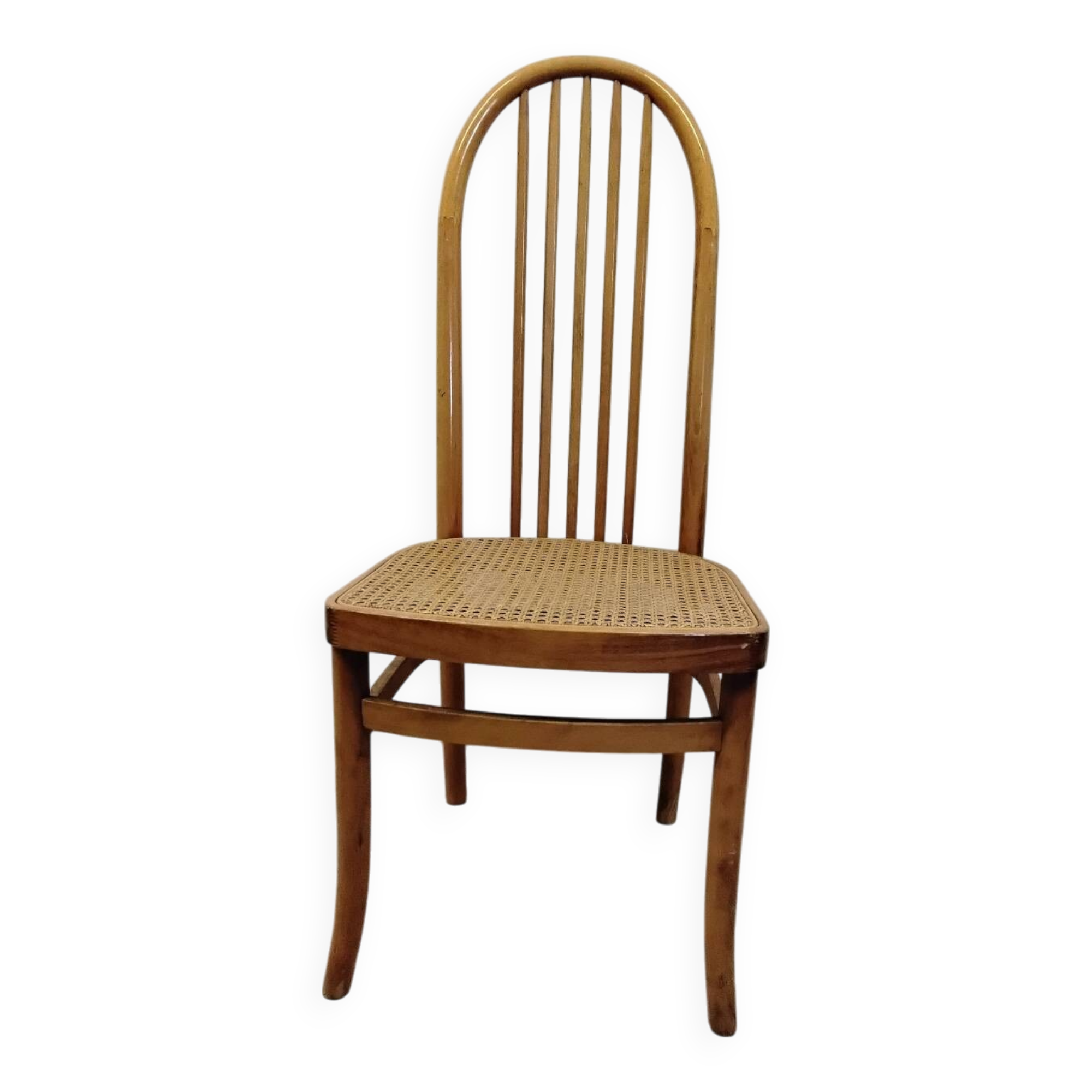 Caned wooden chair, "Eden" model