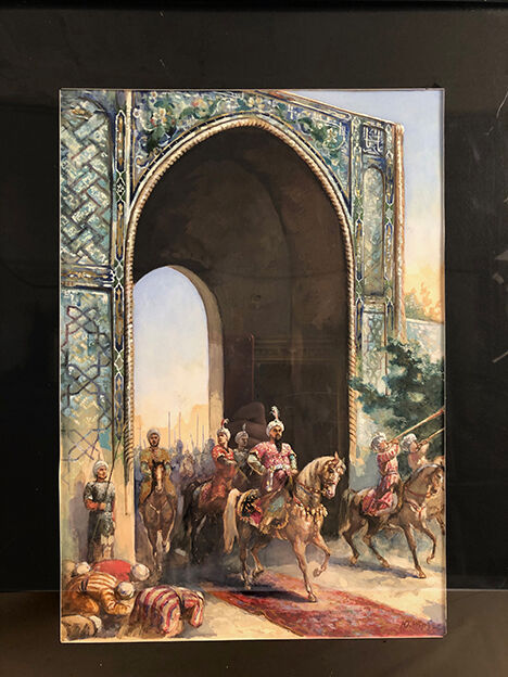 Suite de trois aquarelles signées, début XXe