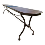 Handcrafted wrought iron garden bench