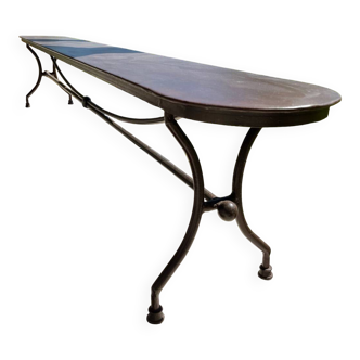 Handcrafted wrought iron garden bench