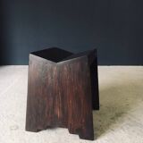 Modernist PJ-SI-68-A Sewing Stools by Pierre Jeanneret for Chandigarh, 1950s, India, Set of 2