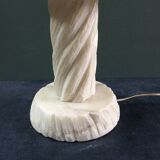 Brutalist alabaster lamp 70's