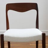 Scandinavian chair - Fully restored - Fabric, foam & straps: new