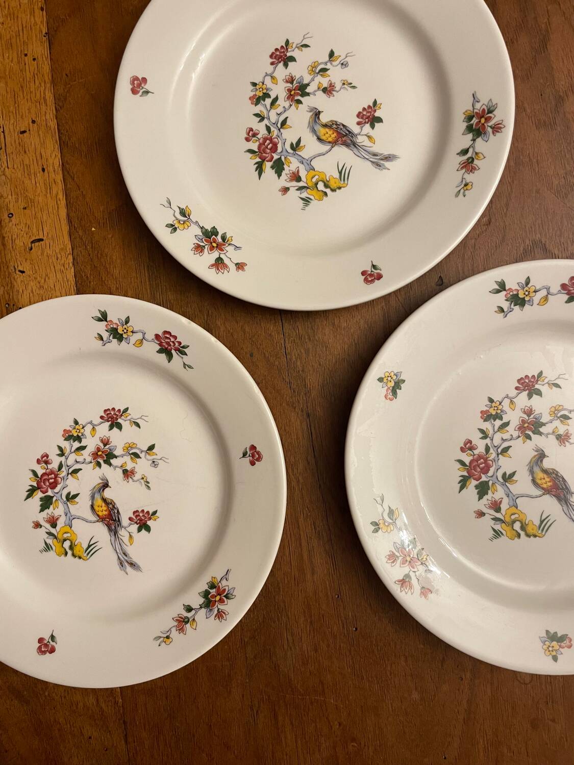 Sarreguemines porcelain plates
